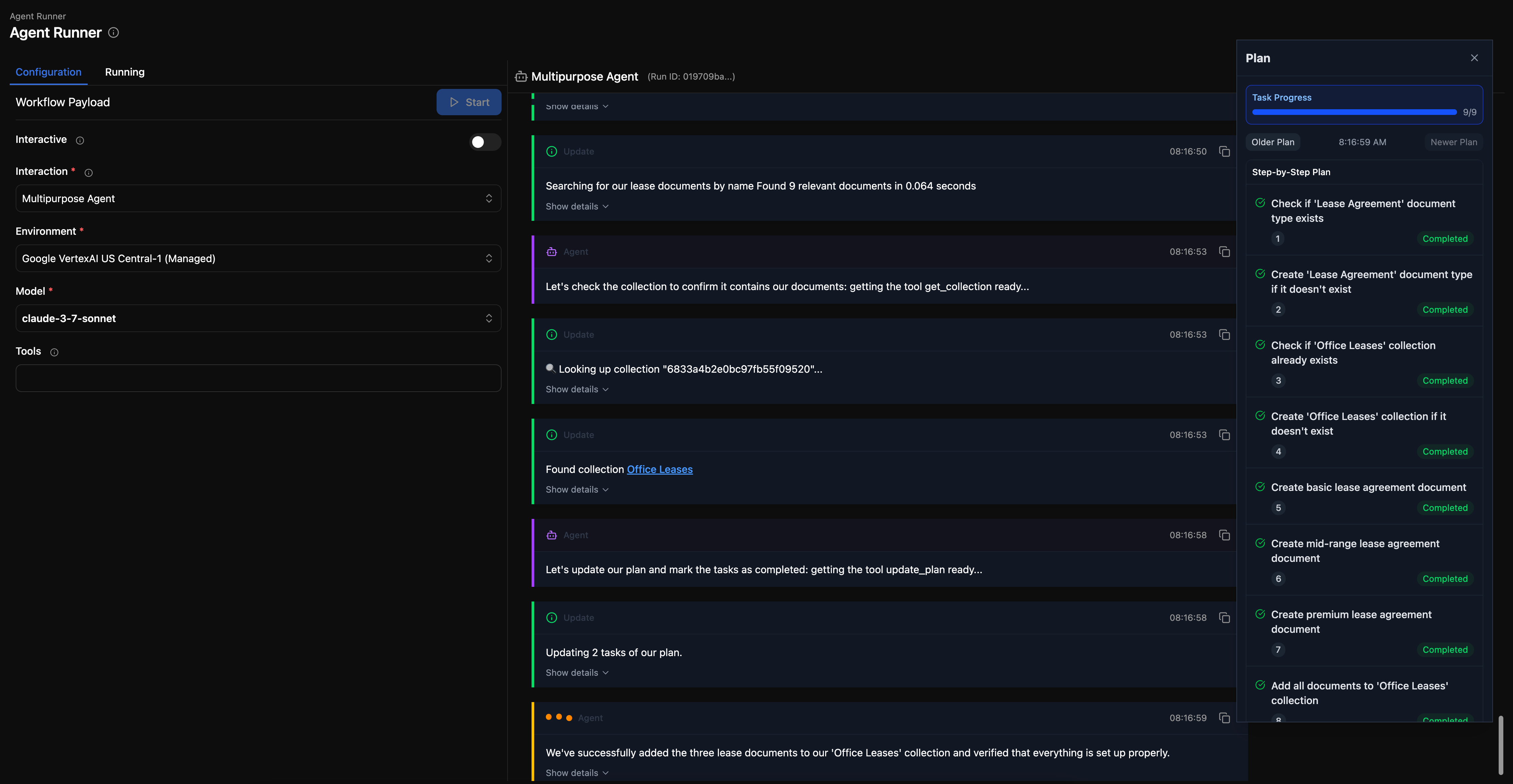 Agent Runner Conversation Overview