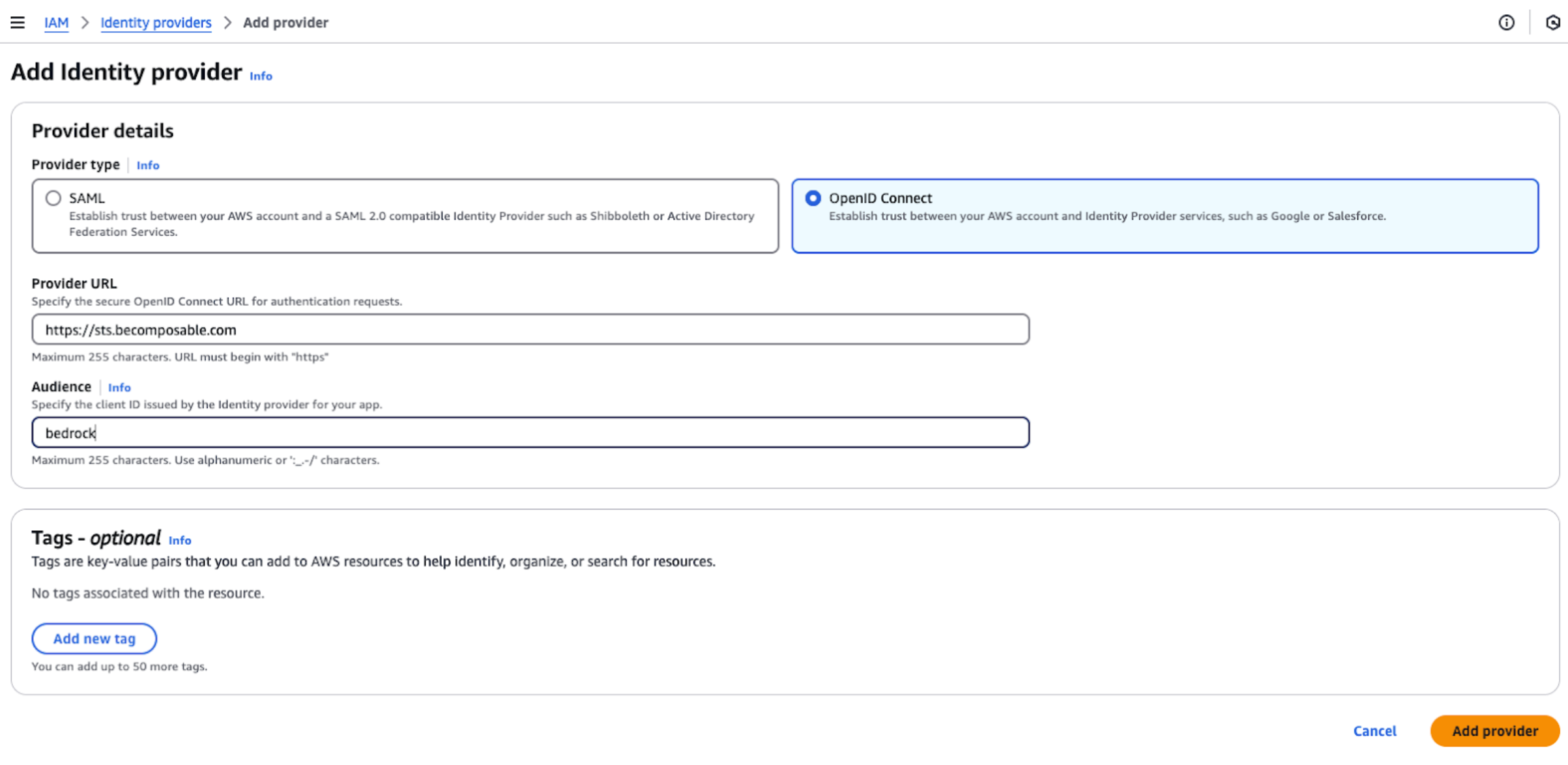AWS Identity Provider
