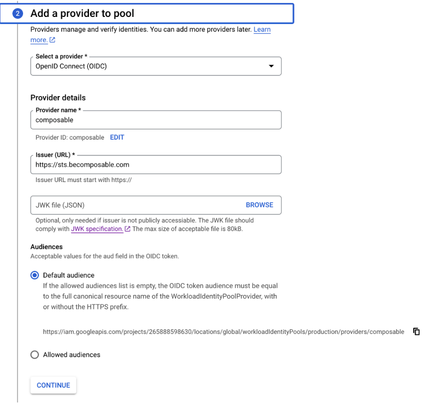 GCP Add provider