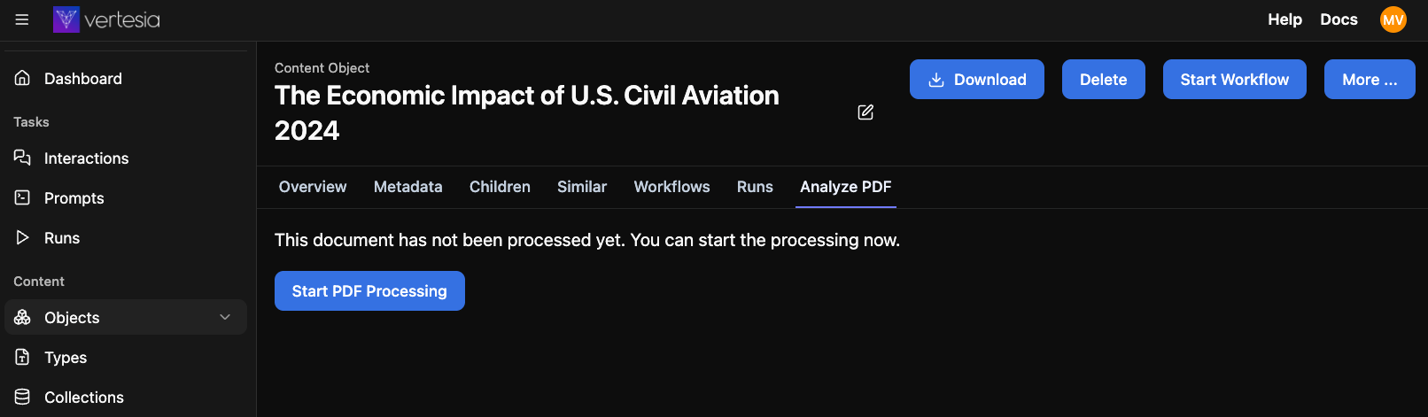 Start Processing
